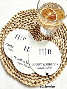 Personalized Custom 3 Inch & 2 Inch Wedding Wine Or Champagne Glass Labels - Elevate Your Celebration Or Wedding Welcome Wall | Blank Hand-Writable Wine Glass Labels For Seating, Personalized Wedding Wine Or Champagne Glass Labels For Events, Party Wine Glass Labels - Wine Glass Tags - View 1
