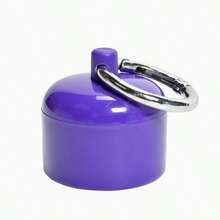 1pc Portable Jewelry Storage Box, Pill Box Keychain Container, Keychain, Portable Ring Storage Keychain, Women's Travel Ring Storage Keychain, Earrings, Rings, Small Round Metal Ring Box, Convenient For Outdoor Travel Jewelry Storage - Multicolor - View 15