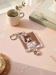 1pc/9pcs Cute Animal & Furry Character Die-Cut Aesthetic Acrylic Keychains, Healing Style Q Version Anthropomorphic Beast Character Illustration Art Series Shaped Pendant, Backpack And Car Key Accessories, Q Version Animal Character Fans, Healing Style Illustration And Anime Fan Merchandise Gift - Multicolor - View 11