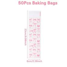 Candy & Biscuit Wrapping Supplies - Pink Bow - View 11