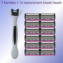 2 Razors + 30 Replacement Blade Heads, Smooth Painless Shaving Kit For Men & Women, Body Hair Removal Razor Set, Reusable & Portable Grooming - Multicolor - View 11