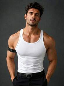 1/2/4pcs Adjustable PU Leather Fashion Arm Band For Men, Gothic Style Arm Cuff Armband, Valentine's Day Gift, For Daily And Festival Party Use - Black - View 3