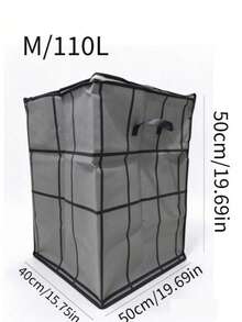 Thickened Black Clothing Storage Bag, Non-Woven Fabric Storage Box Large Foldable Clothing Storage Container, College Dorm Essentials Blanket Storage, Toy Storage Bag, Closet Organizer, Christmas Gift/Christmas Wreath/Christmas Ball Storage Bag - Black - View 8