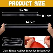 50/100pcs Extra Large TPU Rubber Bands, Thick Multi-Purpose Elastic Binding Rings, Long, Suitable For Office, Outdoor, Trash Bag Bundling, Notebooks, File Packaging, Moving - Multicolor - View 2