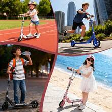Scooter Lition L-M-3 Patinete del Diablo Plegable Ajustable Para Niños Color Rosa - Rosa - Ver 8