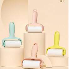 Multi-Function Lint Roller, Multiple Styles Available, Washable Reusable, Portable Replacement, Extra-Wide Roller, Efficiently Removes Hair And Dust, Suitable For Home, Office, Travel And More Cleaning Scenarios - 1 Handle + 2 Replacements - View 2