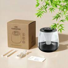 Máy tạo ẩm phun sương kép 3L, vận hành êm ái, dùng nguồn USB, công tắc chạm, chế độ phun sương kép liên tục và ngắt quãng, hiển thị độ ẩm kỹ thuật số và đèn nền màu sắc, bình chứa nước 2.6-4L, diện tích bao phủ 21-30m², phù hợp cho phòng ngủ và sử dụng tại nhà, máy tạo ẩm phòng ngủ, thiết kế thẩm mỹ hiện đại - Nhiều màu - Xem 15
