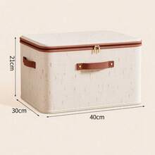 Zippered Covered Clothing Storage Box, Wardrobe Organizer Moisture-Proof Storage Container - Multicolor - View 10