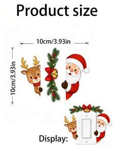 Christmas Window Stickers, Merry Christmas Holiday Static Window Decals, Christmas Ball Pine Cone Snowflake Christmas Tree Stickers, Suitable For Home Store Window Glass Holiday Party Decoration - Merry Christmas Window Decals - View 8