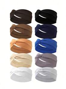 24pcs/10pcs Women's Sports Yoga Headbands - Multicolor - View 2