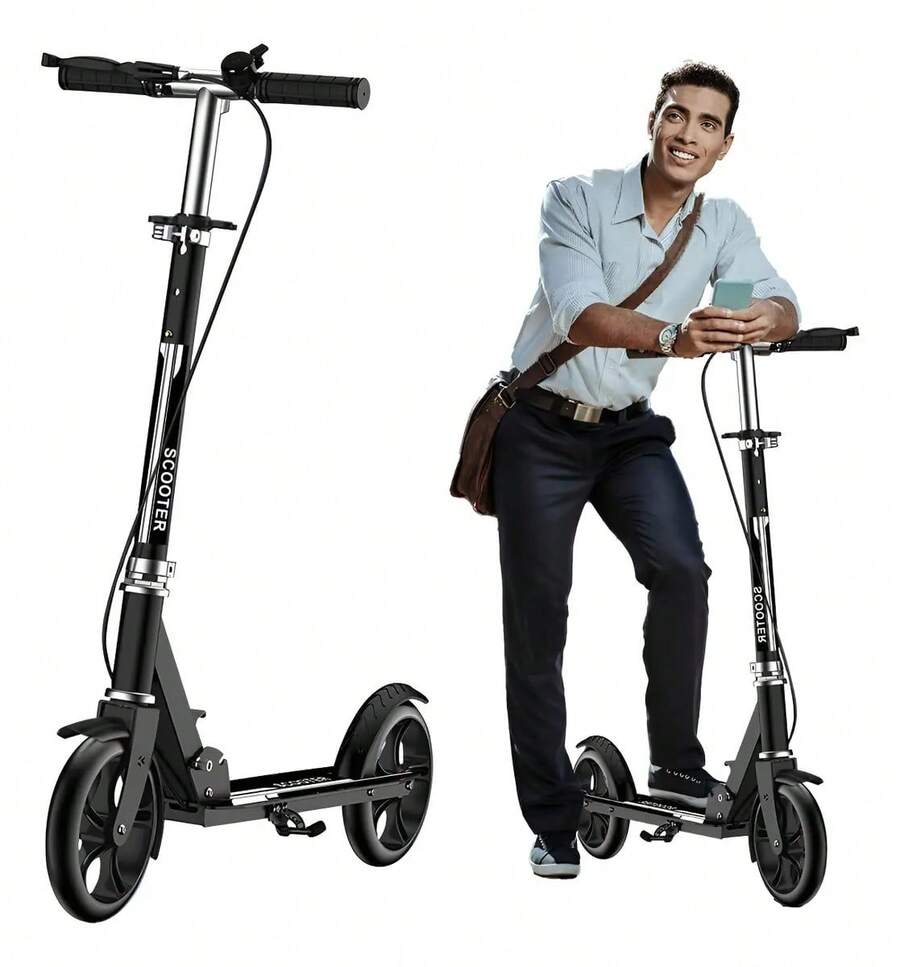 Kick Scooters, Foot Scooters - Black - View 1