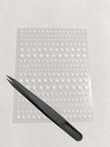 1 Set Star-Shaped Metal Decorative Stickers, Planner Supplies, Laptop Stickers, Multi-Purpose Decorative Decals, Mixed Sizes, Suitable For Phone, Camera, Water Bottle, Tablet, Earphone, Notebook Decoration - 4-color Star Stickers - View 9