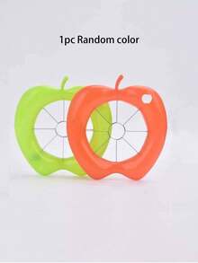 1 Random Color Apple Slicer, Stainless Steel Material, 2-In-1 Core Cutting, Easy To Use, Creative Stainless Steel Apple Slicer, Kitchen Tool - Multicolor - View 9