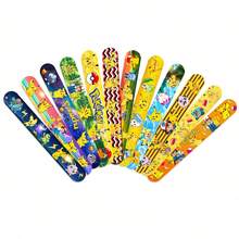Funko Pokemon Cartoon Slap Bracelets, 12 Unique Designs, Fun Party Favors And Holiday Decorations, Suitable For Birthday Parties, Various Events And Celebrations, Colorful And Cute - Multi-color - View 3