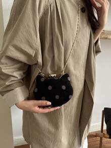 Premium Niche Women's Handbag 2026 Autumn New Fashion Chain Crossbody Bag Solid Color Tote Bag - Black - View 10