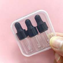 3 Botol Pipet Kaca 3ml dengan Kotak Penyimpanan, Botol Dispenser Kosmetik Minyak Esensial Mini Isi Ulang, Aksesori Liburan Berkemah, Perlengkapan Perjalanan Pantai, Hadiah Kecil untuk Pecinta Perjalanan, Wadah Dispenser Parfum Mini untuk Wanita - MultiWarna - View 9