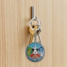 Disney Mickey Mouse Keychain, Cute Fashion World Round Metal Key Ring, Adorable Character Bag Charm, Travel Souvenir Backpack Decoration, Halloween/Christmas/Birthday/Holiday Gift - Multicolor - View 6