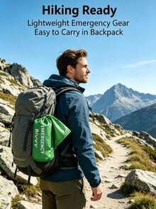 Compact Portable Emergency Blanket, Hiking, Fishing, Camping, Travel Outdoor Cold Protection Emergency Supplies, Simple Emergency Survival Gear, Long-Lasting Heat Retention, Lightweight And Easy To Carry - Multi-color - View 5