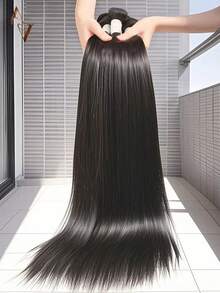 ARABELLA 12A 1PC & 3Pcs Silky Straight Hair Bundles 100% Human Hair Unprocessed Brazilian Virgin Hair Bundles Hair Extensions Natural Color Human Hair Weaves For Women - SNatural - View 2