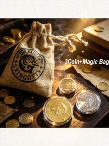 1件裝紀念幣套組 魔幻世界硬幣 粉絲收藏禮品 適合送禮與贈品 - 彩色 - 查看 6