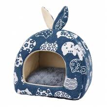 Pet Cage Suitable For Hamsters, Guinea Pigs, Squirrels, Fancy Rats, Ferrets, Dwarf Rabbits And Kittens; Suitable For All Seasons; Available Sizes: 18*18*16, 26*26*24, 31*31*29. - Light Blue S - View 5