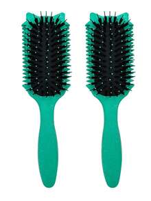 Hair brushes-EU+UK 2035brushes Curly Hair Comb - Anti-Static Nylon Bristles, Suitable For Curly Hair, Smooths And Defines Natural Curls, Reduces Frizz And Split Ends, Unisex - Multicolor - View 36