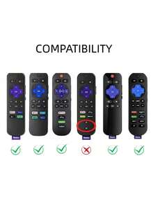 1pc Silicone Glow-In-The-Dark Remote Control Protective Case Compatible With RC280TV Remote, Anti-Drop And Dirt-Resistant - View 5