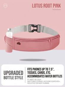Unisex Sports Waist Bag, Suitable For Running, Hiking, Fitness And Night Running, Can Hold Phone, Reflective Strip Design Suitable For Night Running - Multicolor - View 22