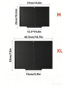 Silicone Dish Drying Mat, Foldable Kitchen Drying Mat, Dish Drainer Mat, Sink Anti-Slip Mat, Heat-Resistant, Shock-Absorbing, Sound-Insulating, Tabletop Heat-Resistant Mat, Foldable And Rollable For Easy Storage, Kitchen Essential, Kitchen Decor. Halloween, Christmas, Best Gift For Women. Kitchen Gadget; Tabletop Accessory - Multicolor - View 12