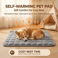 Self-Heating Cat Mat, Self-Heating Dog Mat, Reflective Body Heat, Super Warm Pet Mat, Washable Dog Cat Bed, Striped Mattress, Blanket - Multicolor - View 4