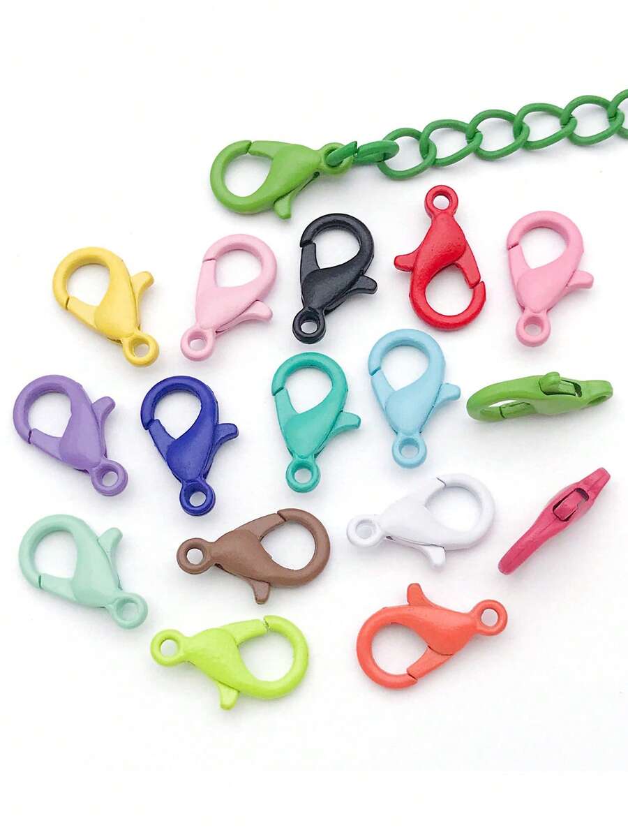24/48/96pcs 14*8mm Colorful Zinc Alloy Lobster Clasp Keychain Dog Clip ...
