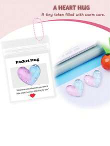 20/10/1 Set Heart-Shaped Pocket Hug Cards, Portable Encouragement Cards, Random Color, Thoughtful Gift For Friends And Family, Perfect For Christmas, Thanksgiving And Special Occasions - Multicolor - View 6