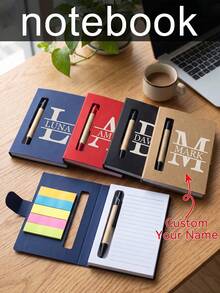 Multi-color Sticky Notes Kraft Paper + Pen - Set