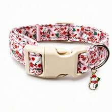 iDestry Christmas Dog Collar For Dogs Adjustable Red Small Dog Collars Snowman With Santa Gingerbread Reindeer Pattern Winter Dog Collar Cute Dog Christmas Collar Festive Collar For Dogs Cat - Multicolor - View 13