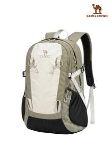 CAMEL CROWN Outdoor Hiking Backpack Unisex Shoulder Bag For Travel, Business Commute, Casual Sports, Student School Bag - Green Mountains - View 2