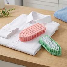 1pc Portable Crank Handle Laundry Brush, Soft Bristles, Suitable For Cleaning Clothes, Underwear, Sports Shoes And Other Items, Also For Daily Household Cleaning, Multi-Functional Stain Removal Tool - Multi-color - View 2