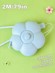 1pc Cartoon Flower Soft Tape Measure, 2m Plastic Tape Measure, Body Measurement Tape, Fitness Tape Measure, Sewing Tape Measure, Student Tape Measure, Retractable Measuring Tape, Petal Small Tape Measure - A - View 14