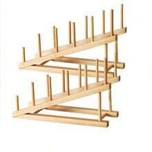 2pcs Art Drying Rack 5-Tier Painting Display Rack, Canvas Board Storage Rack, Painting Canvas Display Rack, Art Storage Rack, Multi-Functional Storage Shelf - Brown - View 9