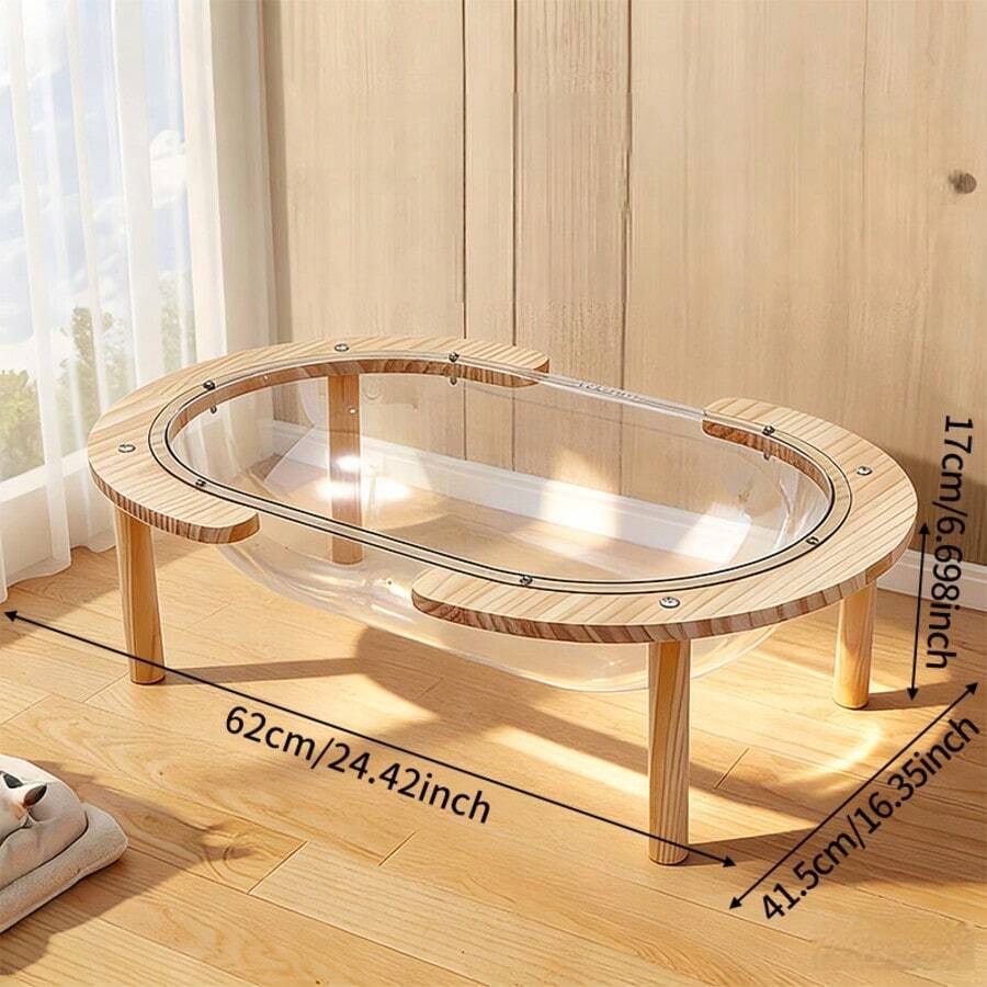 Tempat Tidur Kucing Kapsul Luar Angkasa Sepanjang Musim Rumah Kucing Semi Tertutup Vila Kondominium Kucing Terintegrasi Pohon Panjat untuk Kucing Dewasa - MultiWarna - View 1