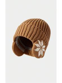 Noxbound Unisex Winter Warm Knitted Fleece Hat, Windproof Warm Outdoor Sports Cap - Multicolor - View 14
