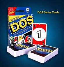 Mattel UNO DOS Card Game-JEU DE CARTES,Suitable For 2–6 Players.Party Toys Multiplayer Interactive Toys - NHH01 - View 11