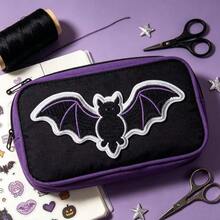 1 buah Patch Tempel Setrika Motif Seri Halloween - Patch Bordir DIY, Patch Hati yang Dapat Dijahit & Ditempel Setrika, Cocok untuk Pakaian, Jaket, Topi, Ransel, Celana Jeans, Lencana Dekoratif - Versi setrika - View 2