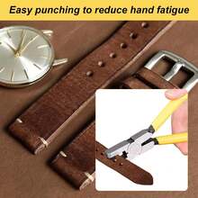 2pcs 2mm Universal Handheld Watch Strap Pliers, Belt Punching Tool, Hole Punching Tool, Label Punching Machine, Belt Punching Tool Back To School - A - View 2