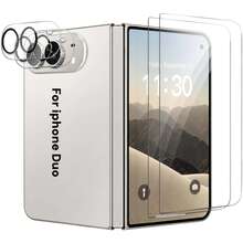 2+2pcs Set Compatible With Apple Fold Duo / Fold Duo Phone High Definition Tempered Glass Screen Protector Set + Rear Camera Lens Protector Film, Anti-Scratch, Easy Installation - Clear - View 4