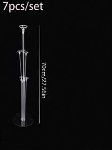 7/14/21pcs Balloon Stand Set, Balloon Extension Rod, Adjustable Center Pole Balloon Holder With Base, Suitable For Tabletop And Floor Display, Wedding And Birthday Party Decoration, Celebration Event Party Decoration, Multi-Purpose Event Props - Multicolor - View 12