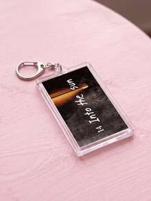 1Pc/9Pcs Bangtang K-Pop Album Song Theme Rectangular Acrylic Keychains, Including "NO.29.", "SWIM", "Merry Go Round", "NORMAL", "Like Animals", "They Don't Know About Us" - Multicolor - View 12