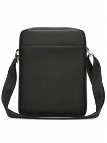 Men's One Shoulder Crossbody Messenger Bag, New Business Casual Oxford Cloth Commuter Small Bag - Black - View 5