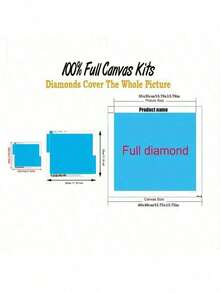 1PC DIY 5D Diamond Painting Kit Human Face Landscape Pattern - Round Full Diamond Art Mosaic Craft, Home Wall Decor, Unframed - No Frame - View 4