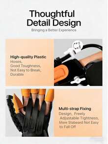 AXH Smart Hand Massage Robot Glove Training Device Finger Exerciser Hand Function Exercise Glove - Black - View 4