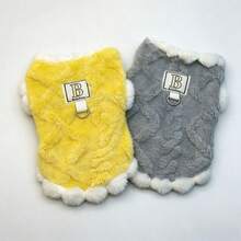 Autumn/Winter Fleece Pet Clothes, Small Dog Warm Clothing, Suitable For Bichon, Teddy, Schnauzer, Cat - Grey - View 1